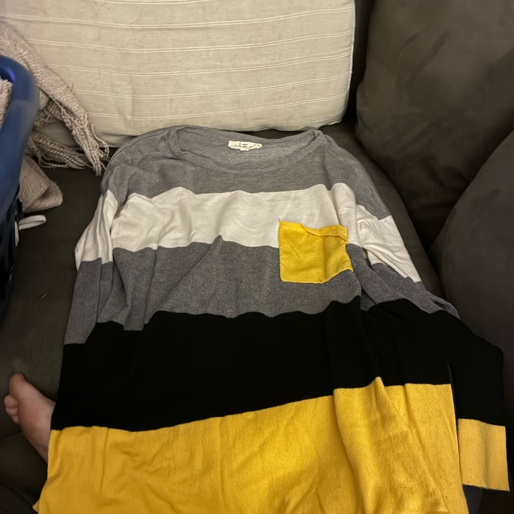 Lovestitch Multicolor Striped Long Sleeve Top